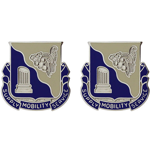 501st Support Battalion Unit Crest (Supply Mobility Service) Army Unit Crests