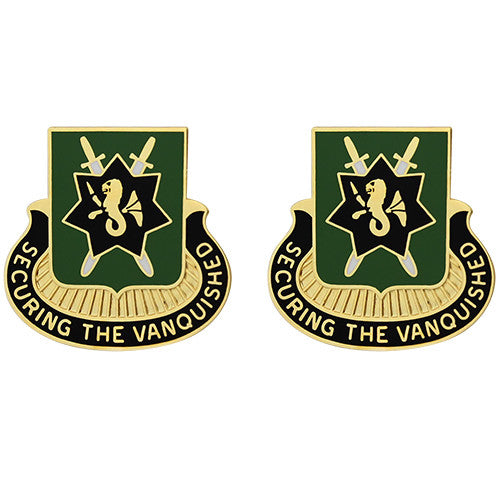 530th Military Police Battalion Unit Crest (Securing the Vanquished) Army Unit Crests