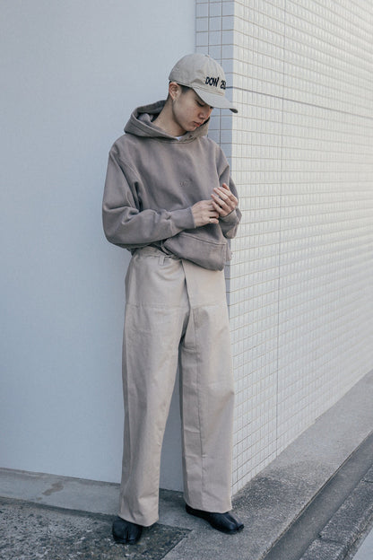 5GS Pigment Dyed Sweat Parka Brown