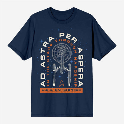 Ad Astra Per Aspera Classic Comfort Tee - Heroes & Villains-Star Trek-T-Shirt