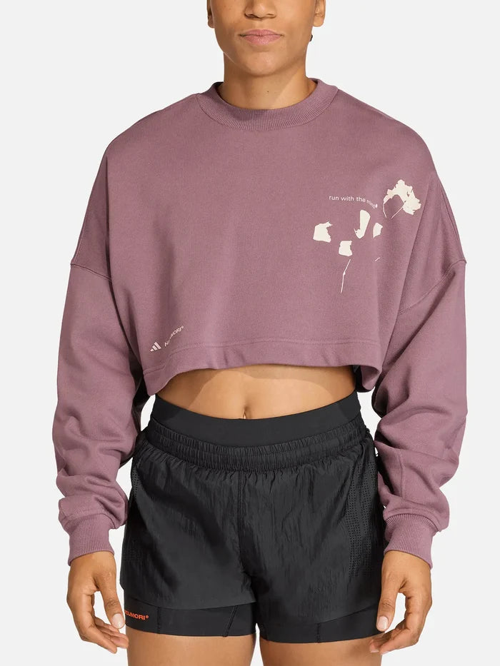 ADIDAS ORIGINALS ADI365 Hk Running Crew - Shadow Fig - Sweatshirts SWEATSHIRT