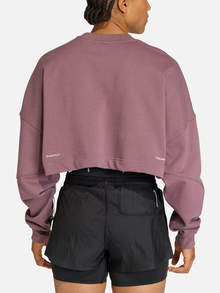 ADIDAS ORIGINALS ADI365 Hk Running Crew - Shadow Fig - Sweatshirts SWEATSHIRT