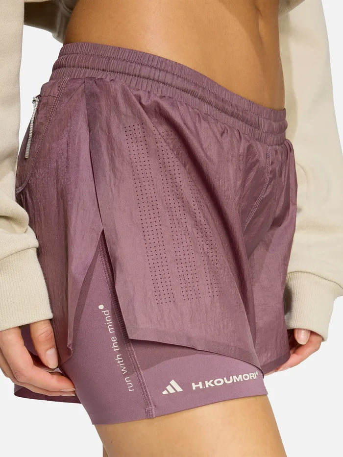 ADIDAS ORIGINALS Adi365 H.Koumori Running 2-In-1 Shorts - Shadow Fig - Shorts ŞORT