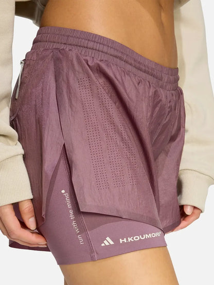 ADIDAS ORIGINALS Adi365 H.Koumori Running 2-In-1 Shorts - Shadow Fig - Shorts ŞORT