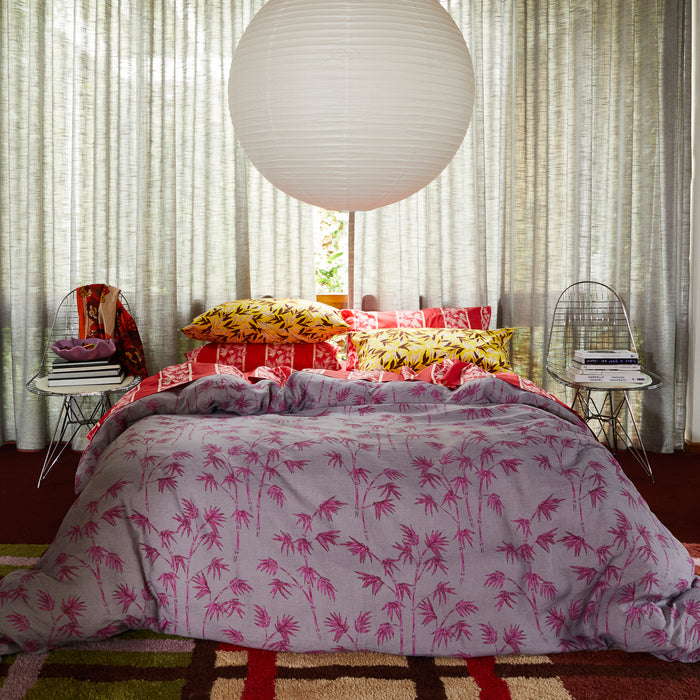 Agata Cotton Pillowcase Set - Vermillion Standard