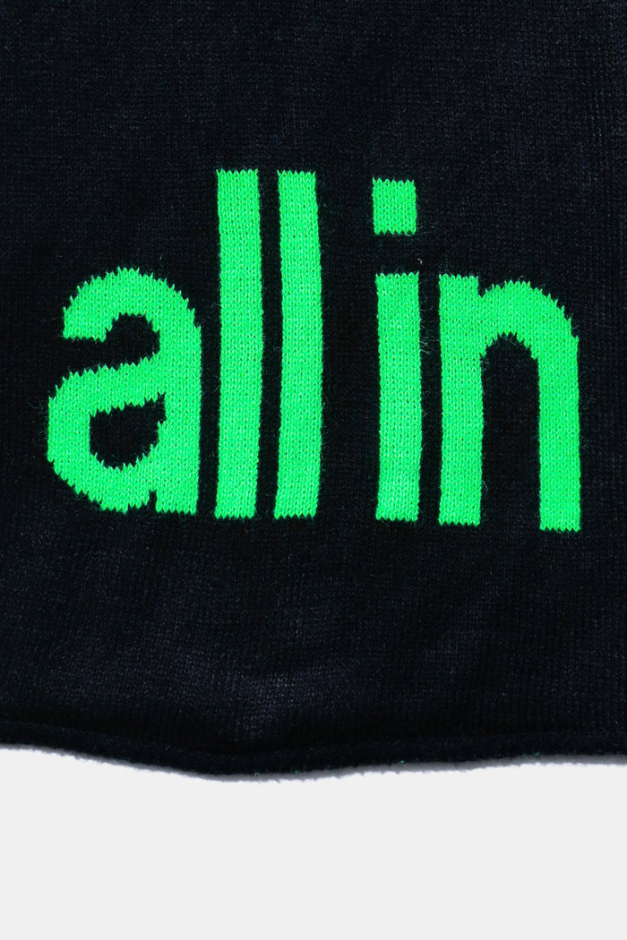 All in Yiddish Scarf (BLK)