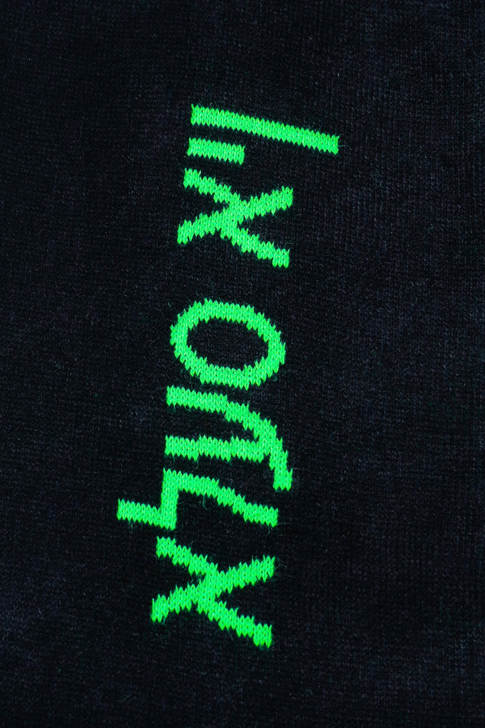 All in Yiddish Scarf (BLK)