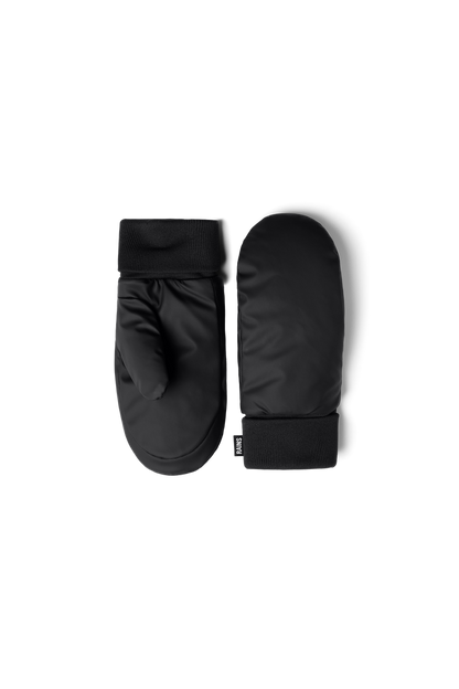 RAINS Alta Puffer Mittens Black Gloves