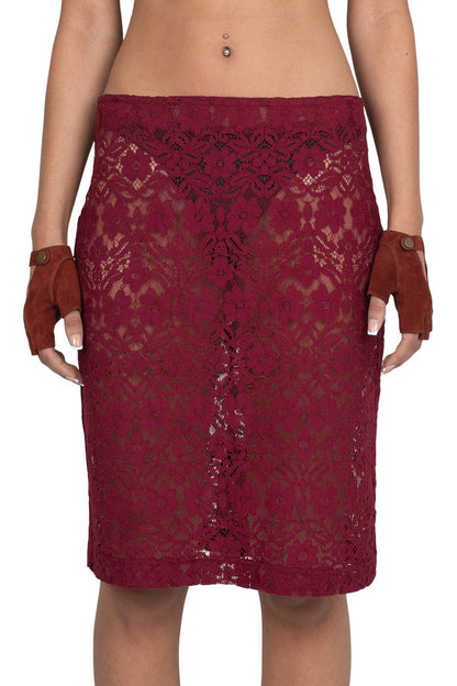 AMALIE-LC Jeffrey Campbell Skirt Wine