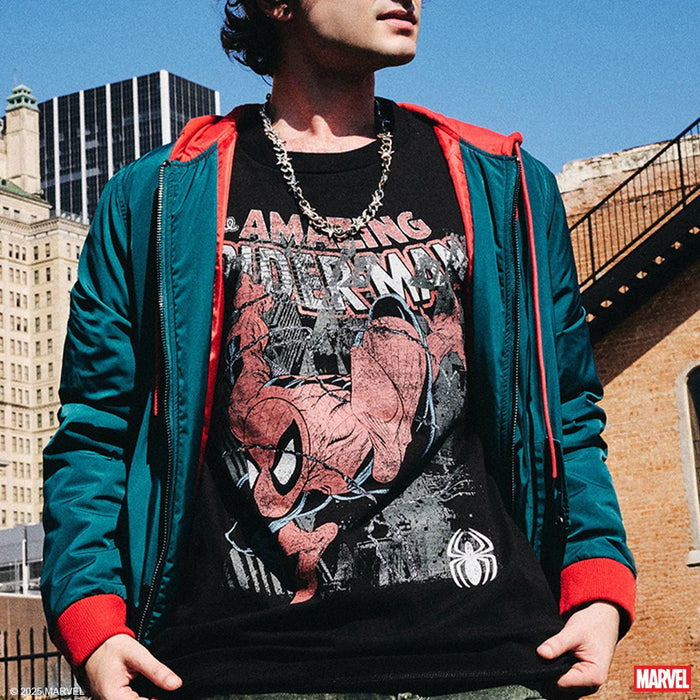 Amazing Spider-Man Forge Heavyweight Boxy Tee - Heroes & Villains-Marvel-T-Shirt