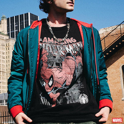 Amazing Spider-Man Forge Heavyweight Boxy Tee - Heroes & Villains-Marvel-T-Shirt