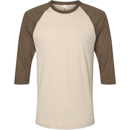American Apparel CVC Raglan Tee-Apparel-American Apparel-Heather Bone/ Heather Army-S-Thread Logic