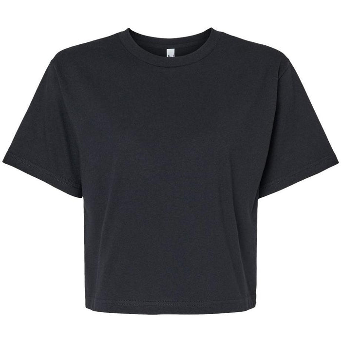 American Apparel Ladies Fine Jersey Boxy Tee-Apparel-American Apparel-Black-S-Thread Logic