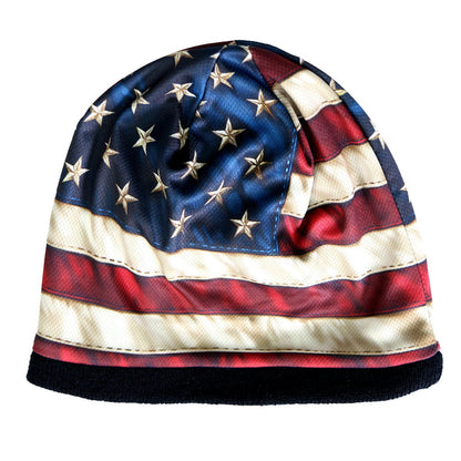 American Flag Beanie: Description

Soft cotton / polyester beanie with bright sublimated design! Snug fit to stay on while yo