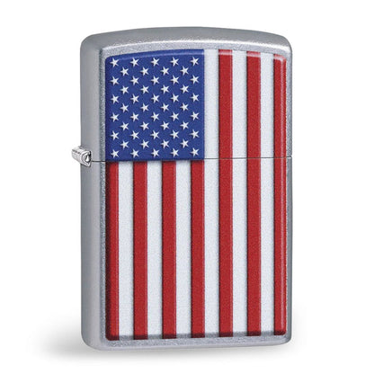 American Flag Chrome Color Zippo Lighter