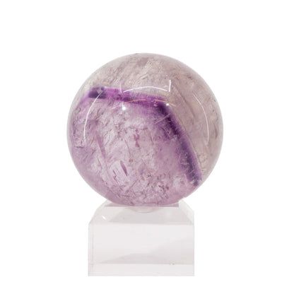 Amethyst Phantom 2.2 Inch 240.1 Gram Polished Crystal Sphere – Brazil