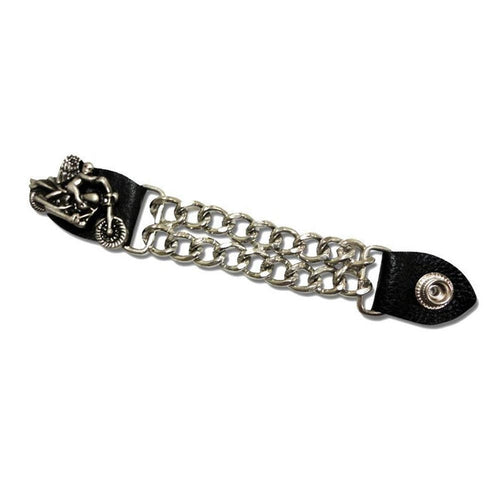 Angel On MC Vest Extender: Double chain angel rider vest extender