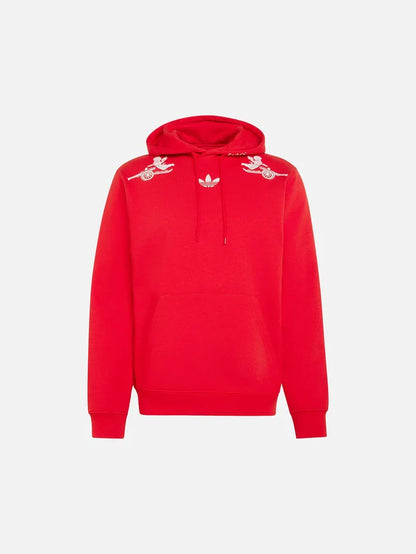 ADIDAS ORIGINALS Arsenal FC x Places+Faces Hoodie - Better Scarlet - Hoodies SWEATSHIRT