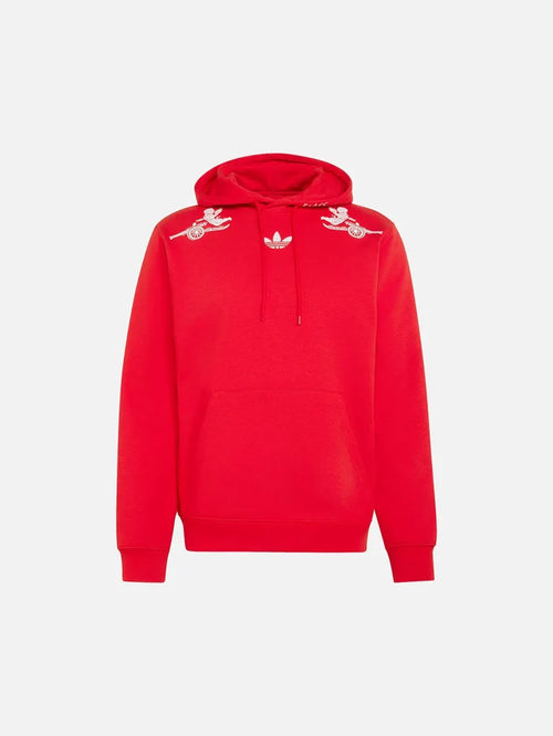 ADIDAS ORIGINALS Arsenal FC x Places+Faces Hoodie - Better Scarlet - Hoodies SWEATSHIRT