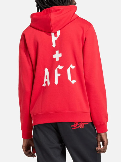 ADIDAS ORIGINALS Arsenal FC x Places+Faces Hoodie - Better Scarlet - Hoodies SWEATSHIRT