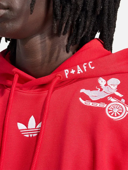 ADIDAS ORIGINALS Arsenal FC x Places+Faces Hoodie - Better Scarlet - Hoodies SWEATSHIRT
