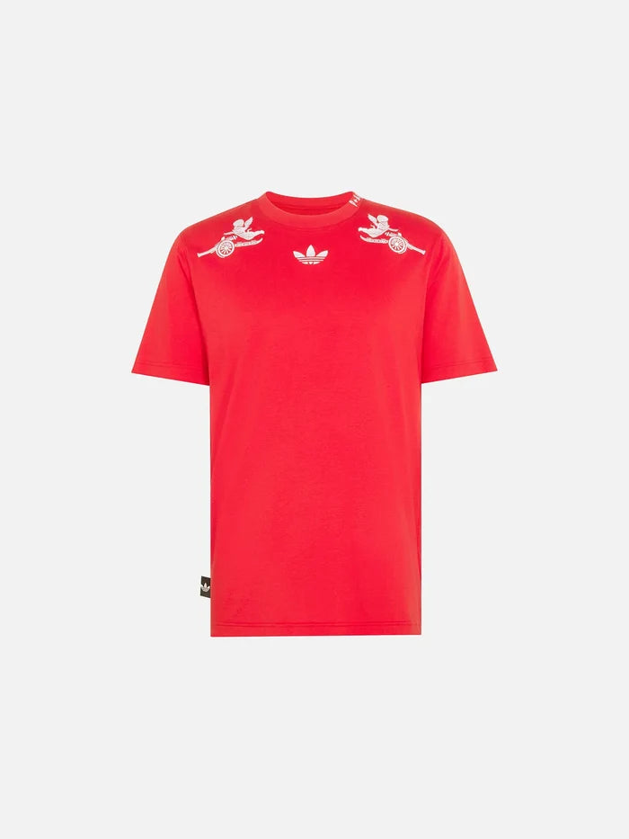 ADIDAS ORIGINALS Arsenal FC x Places+Faces T-Shirt - Better Scarlet - T-Shirts T-SHIRT