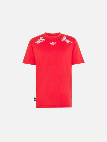ADIDAS ORIGINALS Arsenal FC x Places+Faces T-Shirt - Better Scarlet - T-Shirts T-SHIRT