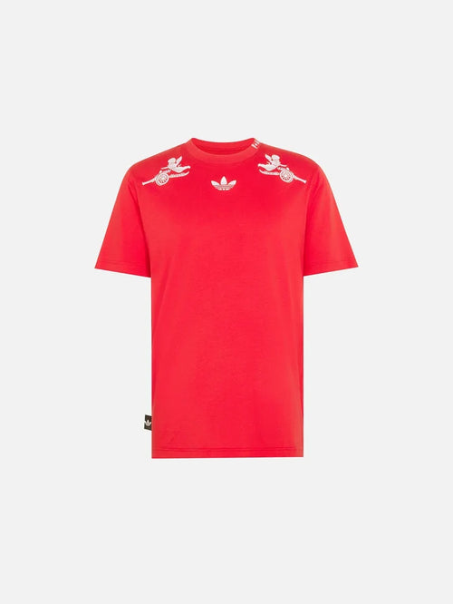 ADIDAS ORIGINALS Arsenal FC x Places+Faces T-Shirt - Better Scarlet - T-Shirts T-SHIRT