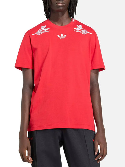 ADIDAS ORIGINALS Arsenal FC x Places+Faces T-Shirt - Better Scarlet - T-Shirts T-SHIRT
