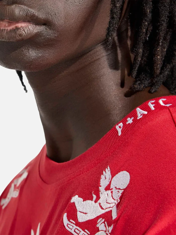 ADIDAS ORIGINALS Arsenal FC x Places+Faces T-Shirt - Better Scarlet - T-Shirts T-SHIRT