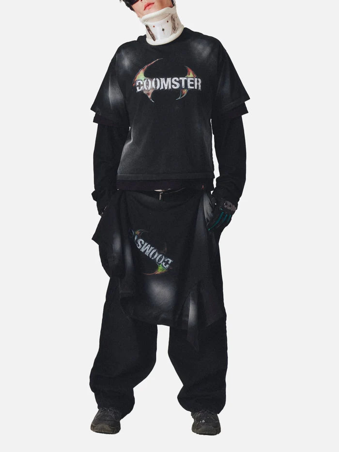 DOOMSTER Ash Tee - Black - T-SHIRT