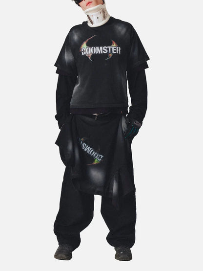 DOOMSTER Ash Tee - Black - T-SHIRT