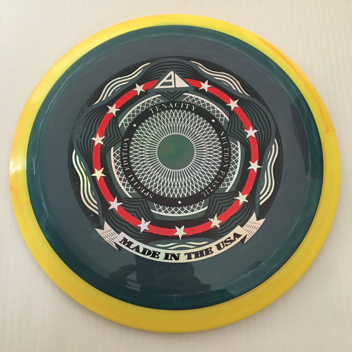 Swirly Teal/Swirly Yellow Rim/169g 17