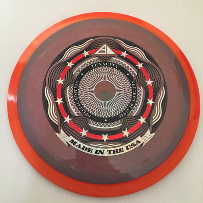 Swirly Grey/Orange Stamp/169g 26