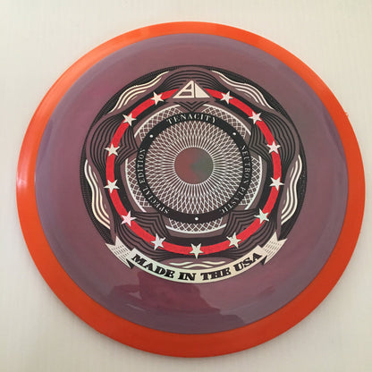 Swirly Pink Grey/Orange Rim/171g 30