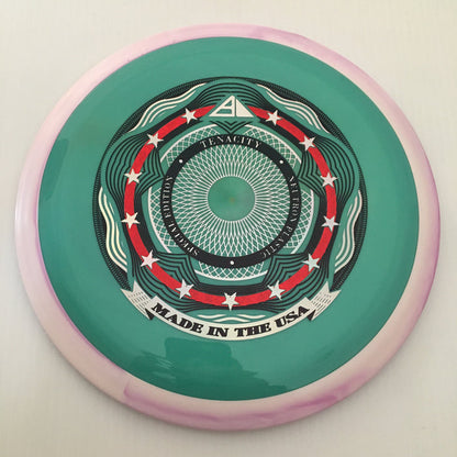 Teal/Swirly Lavender Rim/171g 34
