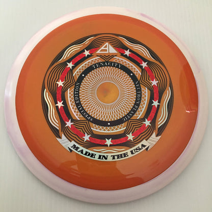 Orange/Swirly White Rim/171g 7