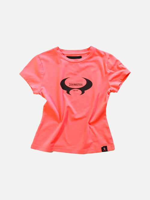 DOOMSTER Baby Tee - Pink - Uncategorized T-SHIRT