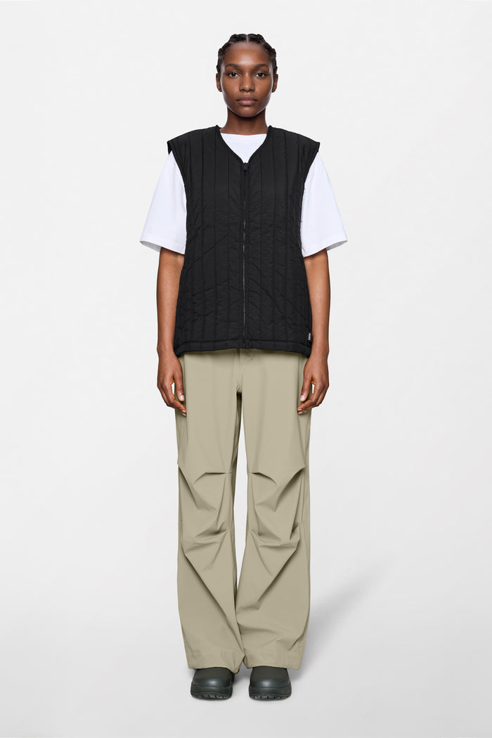 RAINS Banja Liner Vest Black Short Sleeve