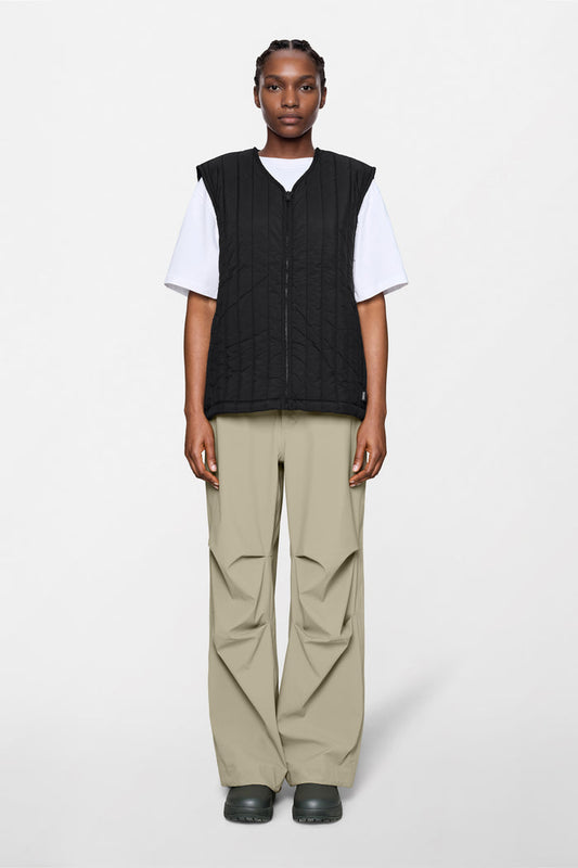 RAINS Banja Liner Vest Black Short Sleeve