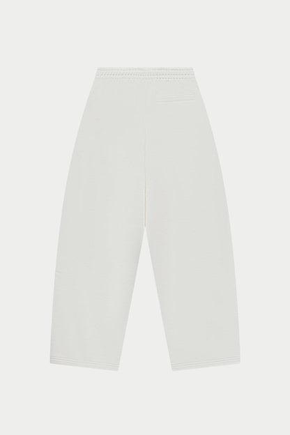 Off white joggers on a white background