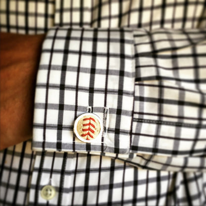 Baseball Seam Cufflinks