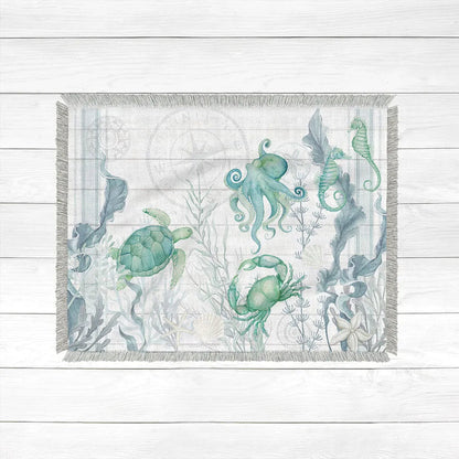 Beach Therapy Friends Woven Throw