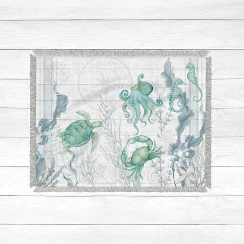 Beach Therapy Friends Woven Throw