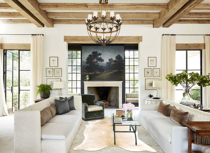 Beige Cowhide Rug #B2406