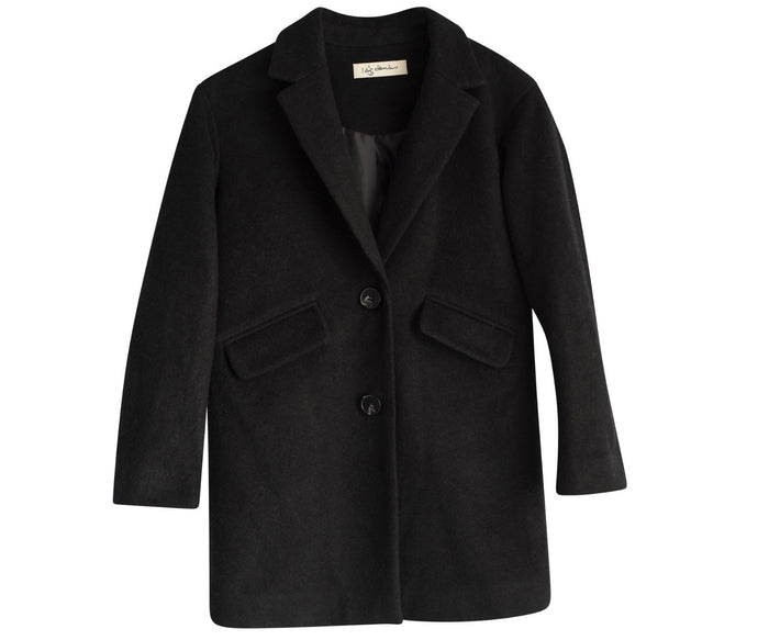 A Black Bibbi Wool Coat