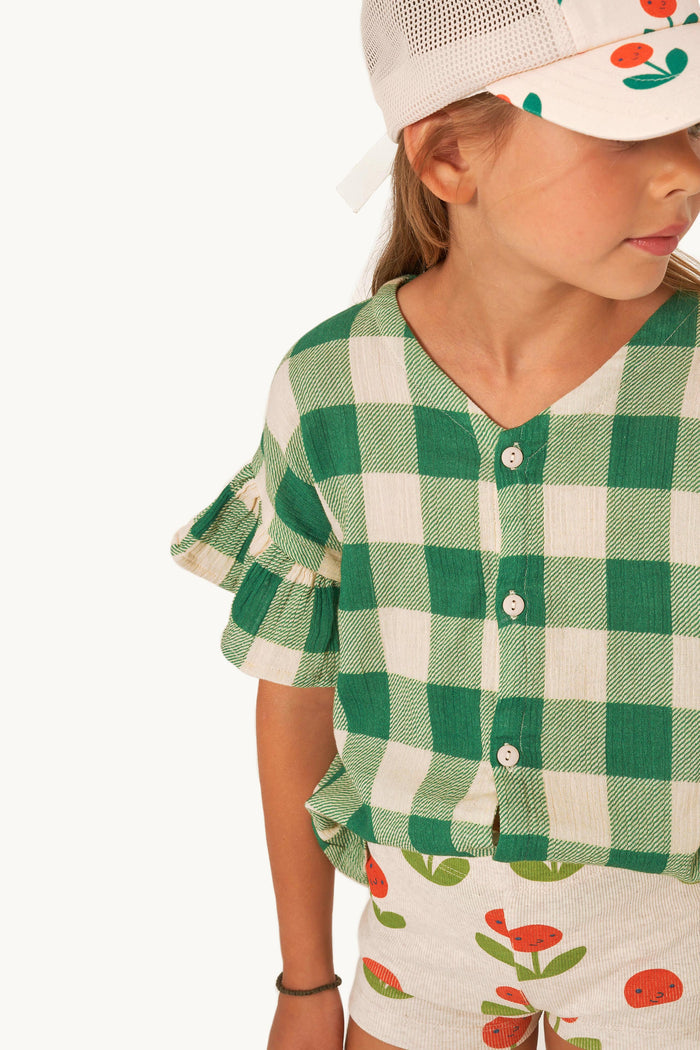 Big Check Shirt Green