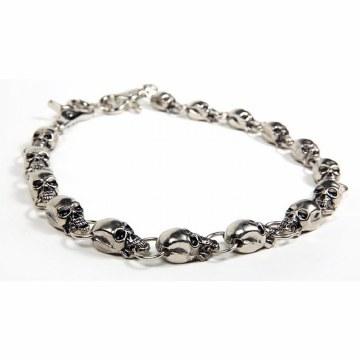 Biker Skull Chain 25 Inch: 25 " Biker Chain With Skulls