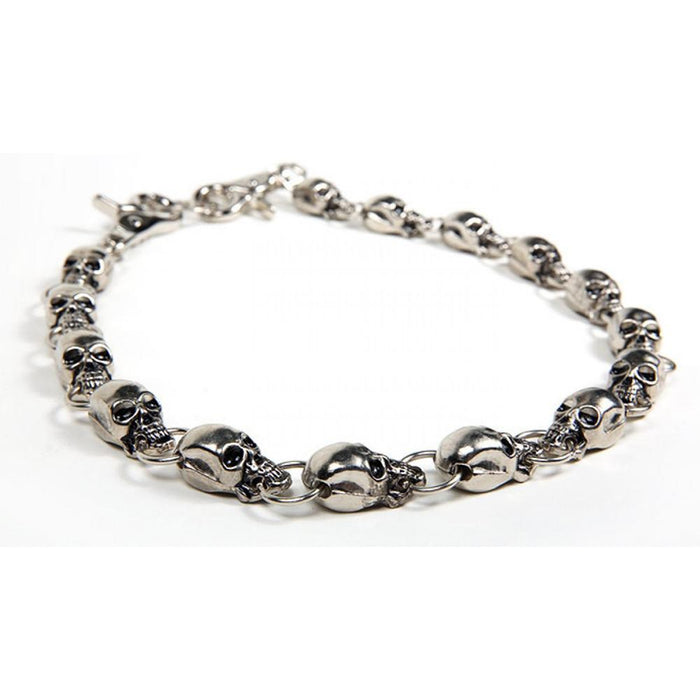 Biker Skull Chain 25 Inch: 25 " Biker Chain With Skulls