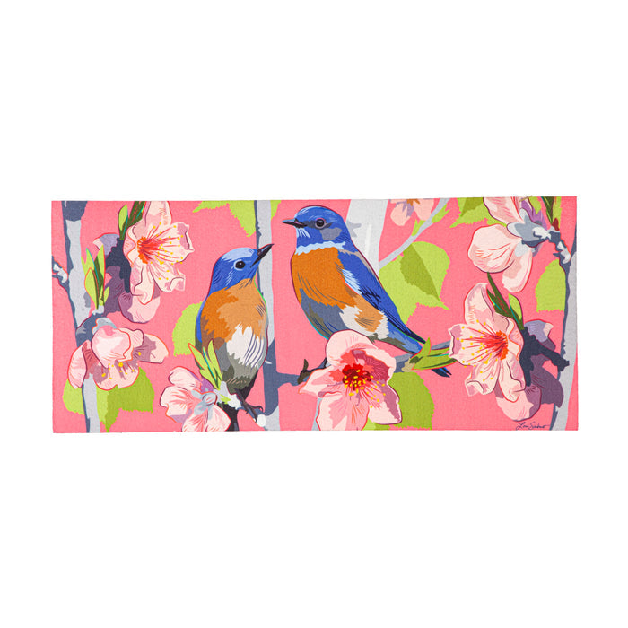 Birdies on Cherry Blossoms Sassafras Insert Mat